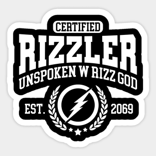 CERTIFIED RIZZLER Sticker